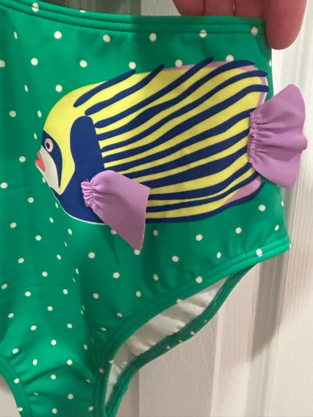 NWT Mini Boden Girls Fish Appliqué Swimsuit 👙🐠
